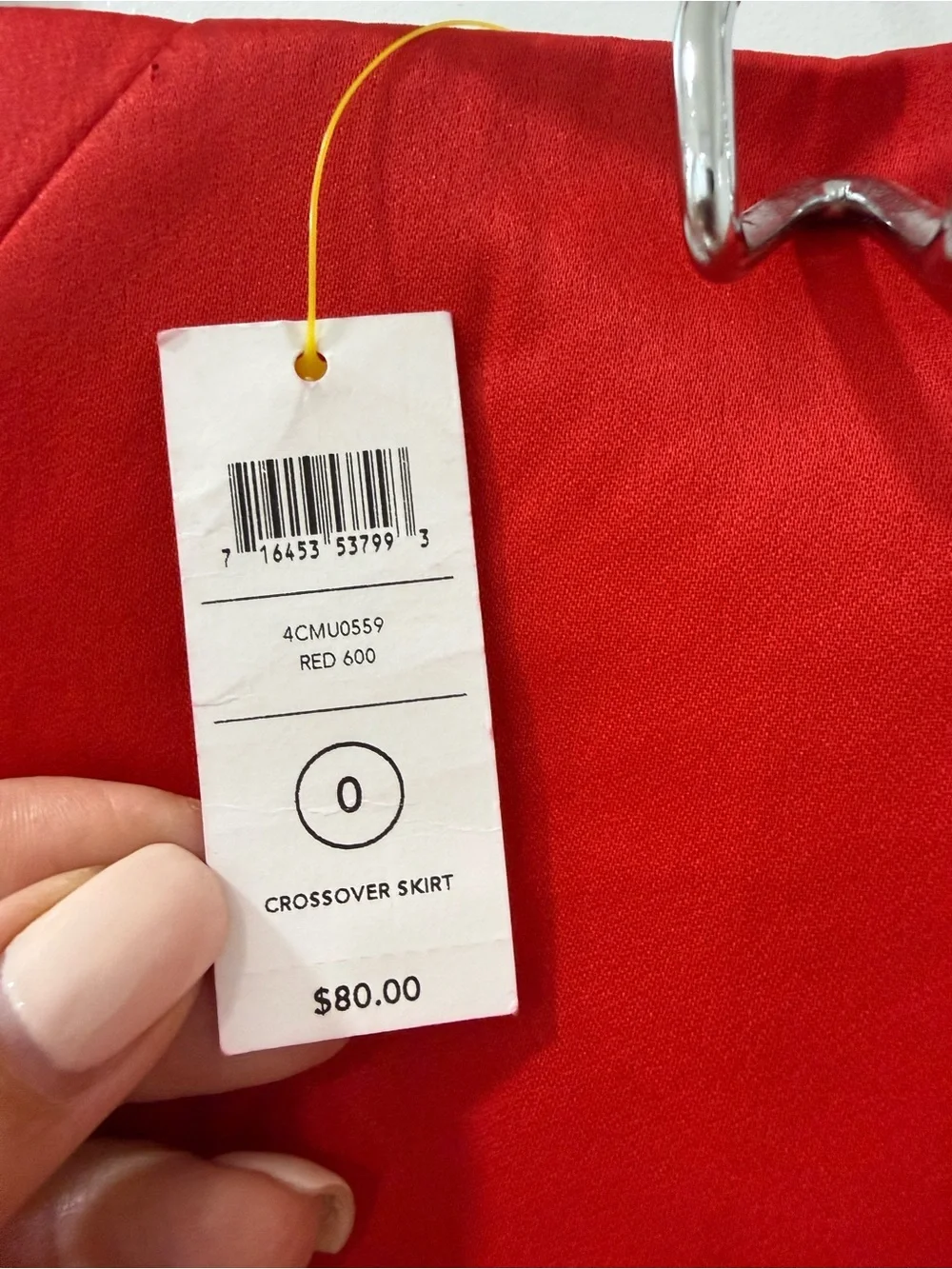 kate spade Red Mini Skirt with Panel Detailing